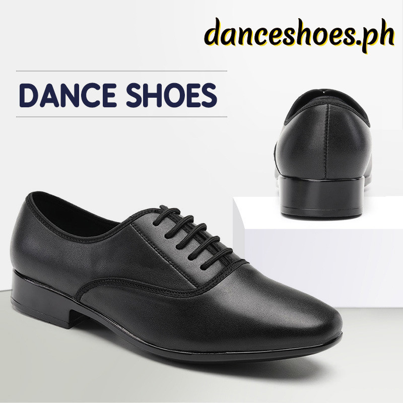 รองเท้าเต้นรําสมัยใหม่ของผู้ชายรองเท้าส้นเตี้ย PU Tango/ห้องบอล/รองเท้าเต้นรําละตินรองเท้าเต้นรํามาต