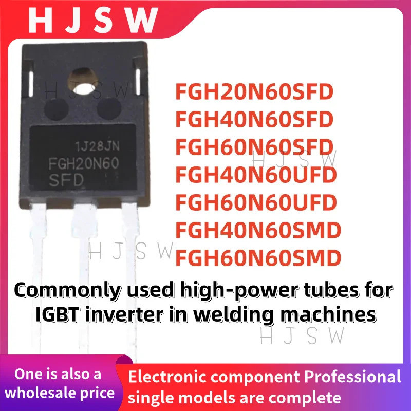 5PCS FGH20N60SFD FGH40N60SFD FGH60N60SFD FGH40N60UFD FGH60N60UFD FGH40N60SMD FGH60N60SMD หลอดไฟ IGBT