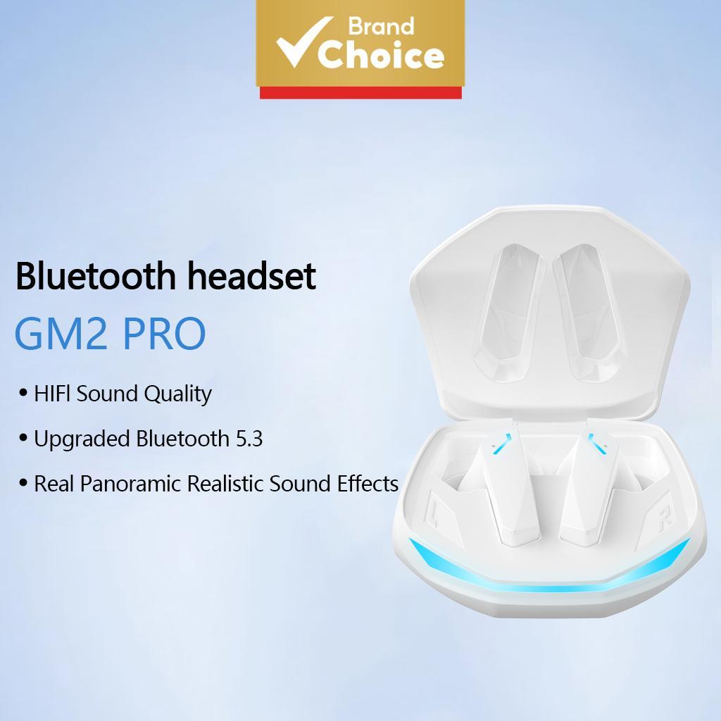 Lenovo GM2 Pro หูฟังไร้สายบลูทูธคุณภาพสูง TWS ชุดหูฟังสําหรับเล่นเกมหูฟังตัดเสียงรบกวนพร้อมไมโครโฟนกันน้ํามีสไตล์สําหรับสมาร์ทโฟน