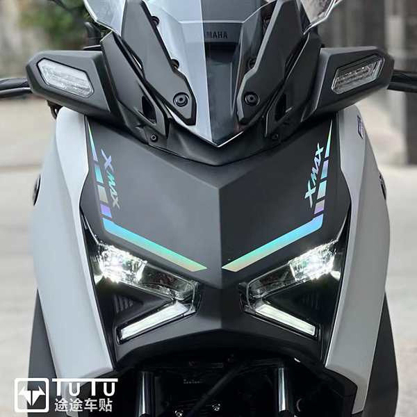 พร้อมส่ง สติ๊กเกอร์ลายดอกไม้สะท้อนแสง สําหรับ Yamaha XMAX300 กันน้ํา ติดคิ้วบังลม