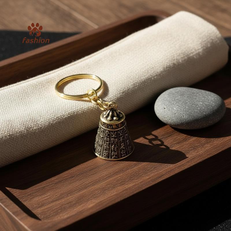 [Fas-t] แฟชั่น Bell Keyfob แกะสลักหกตัวอักษรพวงกุญแจรถ Creative กระเป๋า Charm อุปกรณ์เสริม Party ของขวัญ