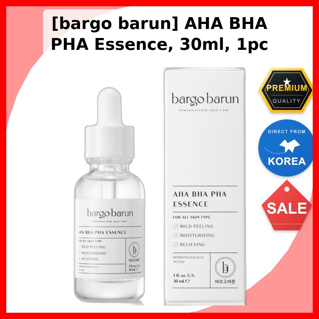 [bargo barun] AHA BHA PHA Essence, 30ml, 1pc / Korean AHA BHA PHA Essence / Exfoliating Serum / ของแ