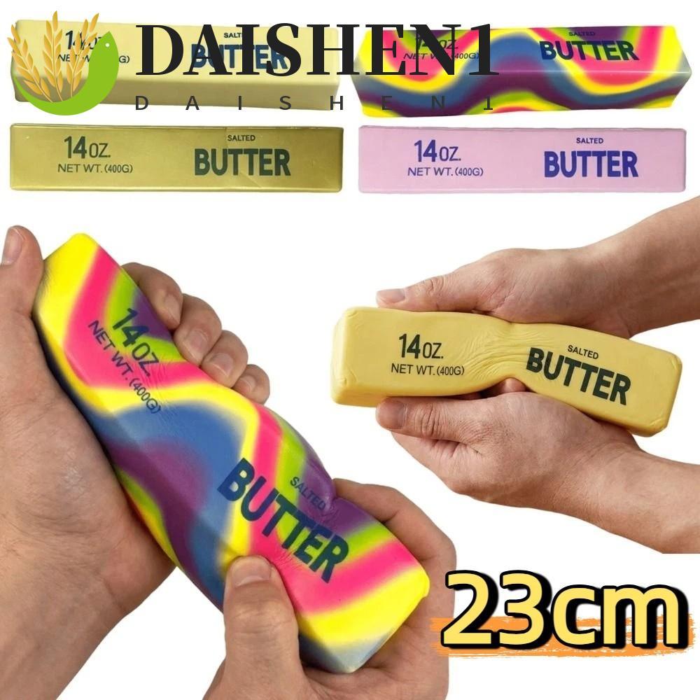 DAISHEN1 ช้า Rebound Butter Stick, 23 ซม.Creative Butter Stick บีบของเล่น,นวดของเล่น Super Soft ขนาดใหญ่สมจริง Butter Stick Pinch ของเล่นเด็ก