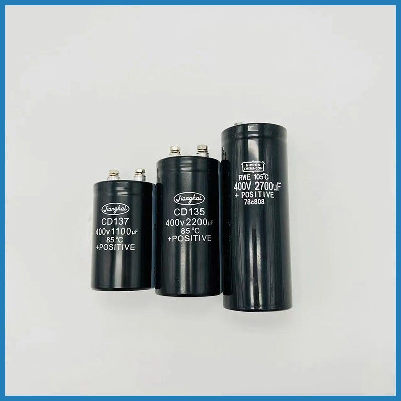 ตัวเก็บประจุ Toshiba สำหรับอินเวอร์เตอร์ ยี่ห้อ Jianghai ใหม่แท้ รุ่น 400V 1100uF, 400V 2200uF, 400V