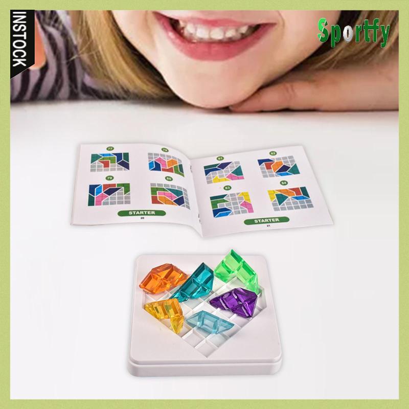 [lzdxwcke1] Travel Puzzle Game Educational Spatial Board Game วัยรุ่น IQ Love Puzzle Game