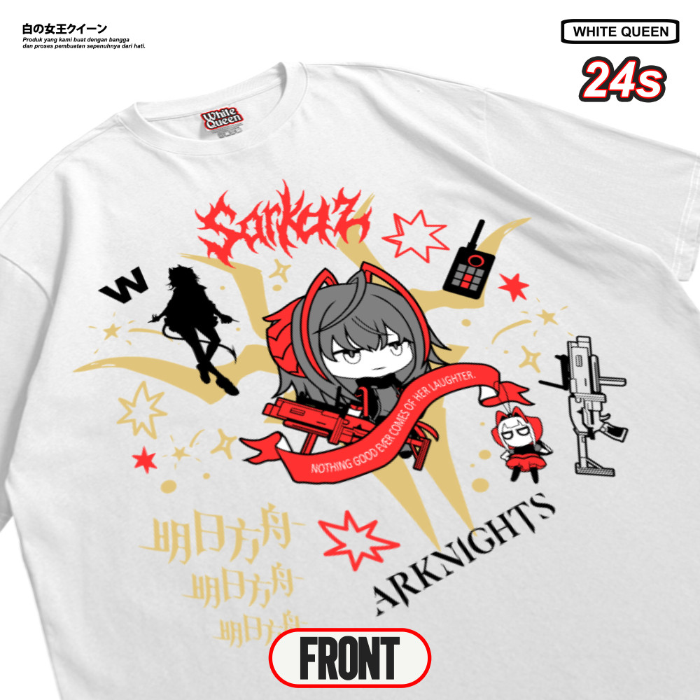 เสื้อยืด oversized / Kaos W Sarkaz Game Arknights