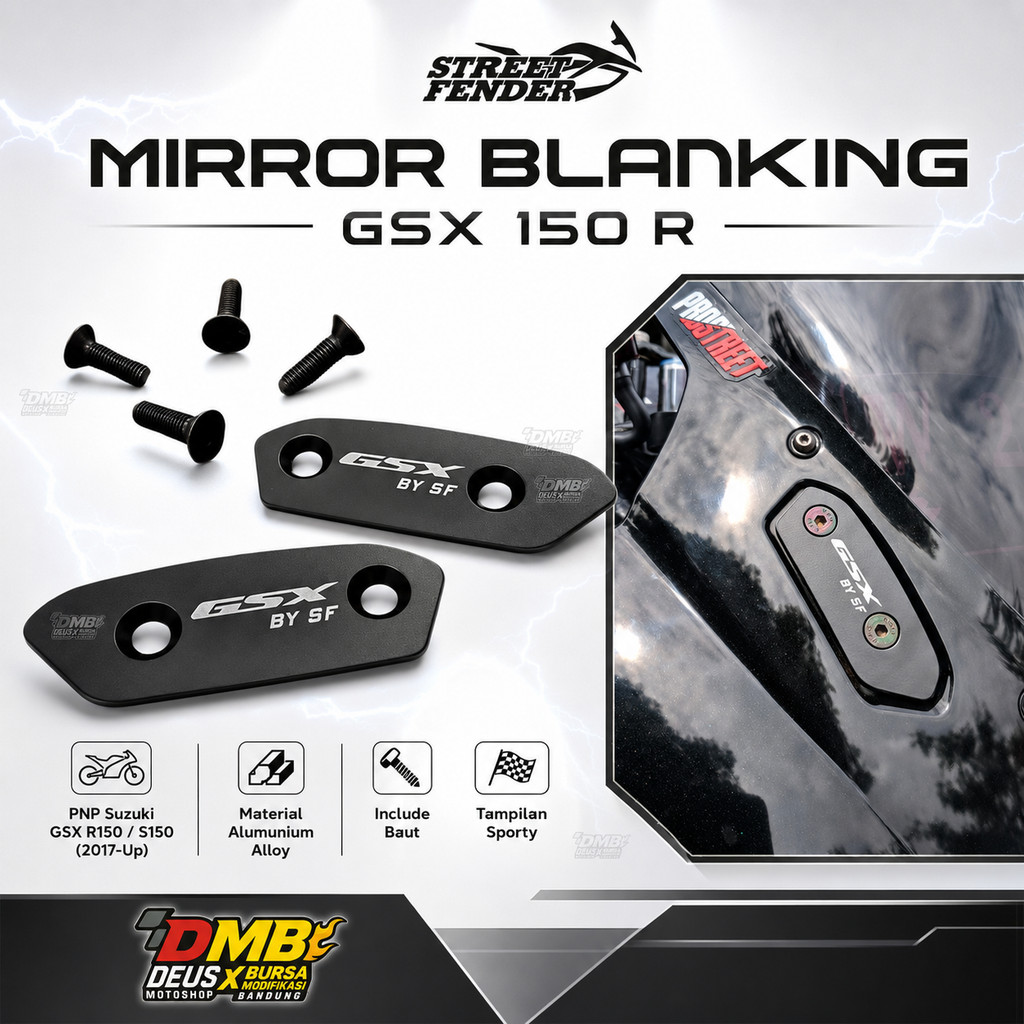 กระจกบังโคลนหลัง Blanking GSX 150 R / S ลบกระจก