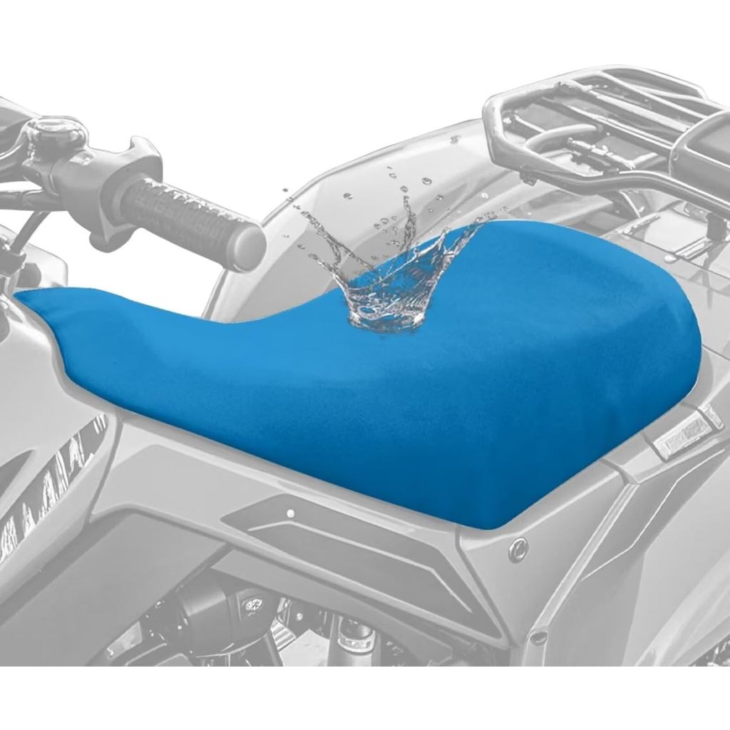 ฝาครอบที่นั่ง Drewit ATV กันน้ํา Heavy-Duty Blue Four Wheeler Seat Cover Comfort Universal 4 Wheeler