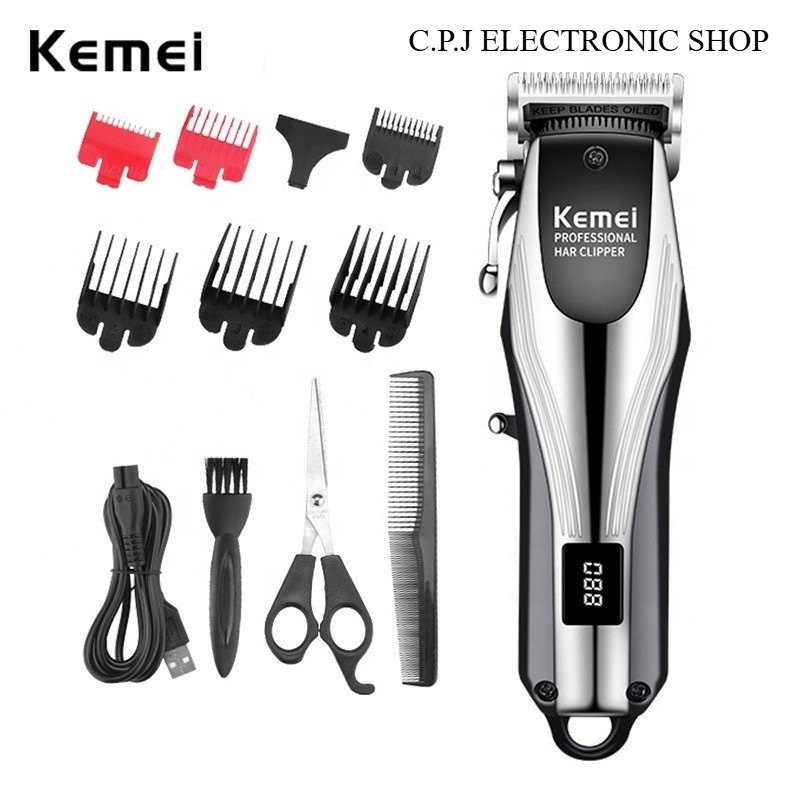 KEMEI รุ่นKM-2619 ปัตตาเลี่ยนตัดผมไร้สาย ที่ตัดผม กันขอบ กันลาย ปรับระดับได้