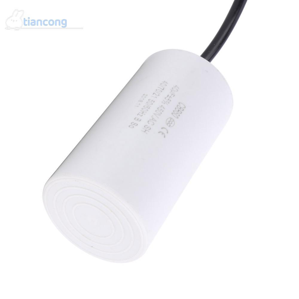 TIANCONG Motor Running Capacitor, 450V Mini Size CBB60 Capacitor, Stable Performance 40uf Appliance 