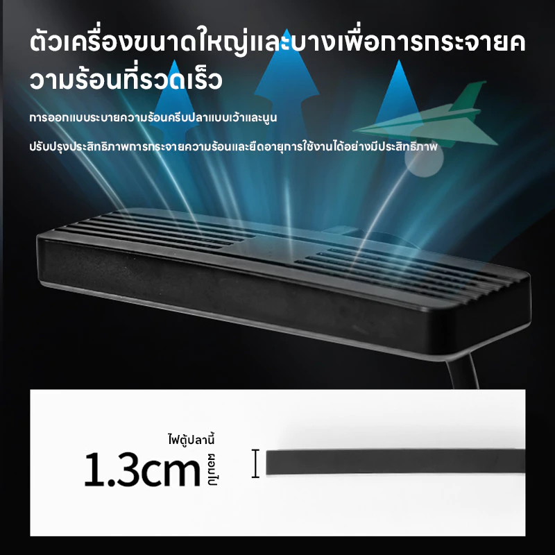 ไฟตู้ปลา LED ไฟ LED แบบกันน้ำ ไฟตกแต่งตู้ปลา ปรับมุม 360° กันน้ำประหยัดไฟ (Aquarium Light) thumbnail 3