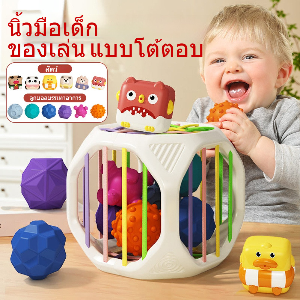ของเล่นเด็ก บล็อกตัวต่อสีรุ้ง ของเล่นมอนเตสซอรี่ 6in1 ของเล่นเสริมพัฒนาการเด็ก – โปรปัง