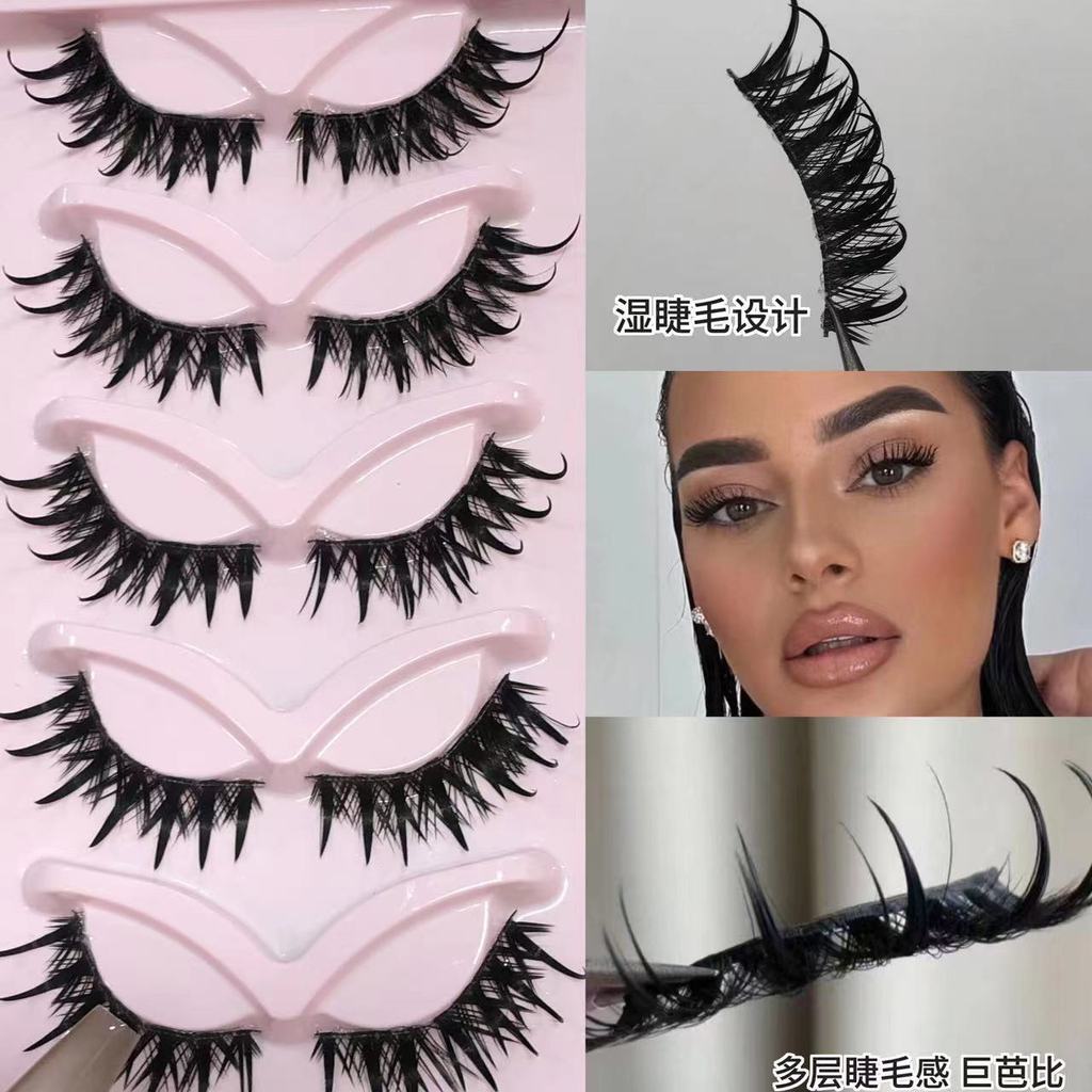 Doudou Sweet Thai Wet Eyelashes ไทยแต่งหน้าผสมเลือด Pure Wild แต่งหน้า Asian Hot Girl Curling Big Ba