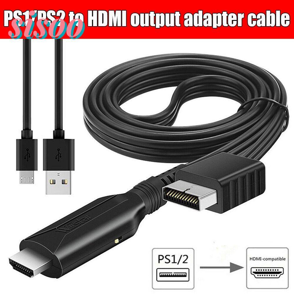 SIO PS2 เป็นอะแดปเตอร์ HDMI สาย HDMI Full HD ตัวแปลง HD PS2/PS1 ถึง HDMI
