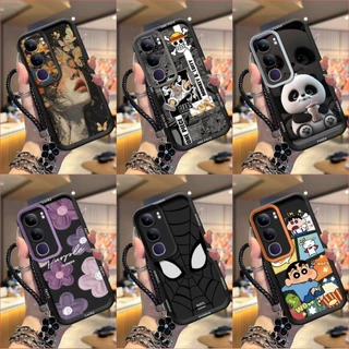 เคส VIVO Y31 5G เคสโทรศัพท์ซิลิโคนอ่อนนุ่มเทรนด์ภาพสีดํา TYHS