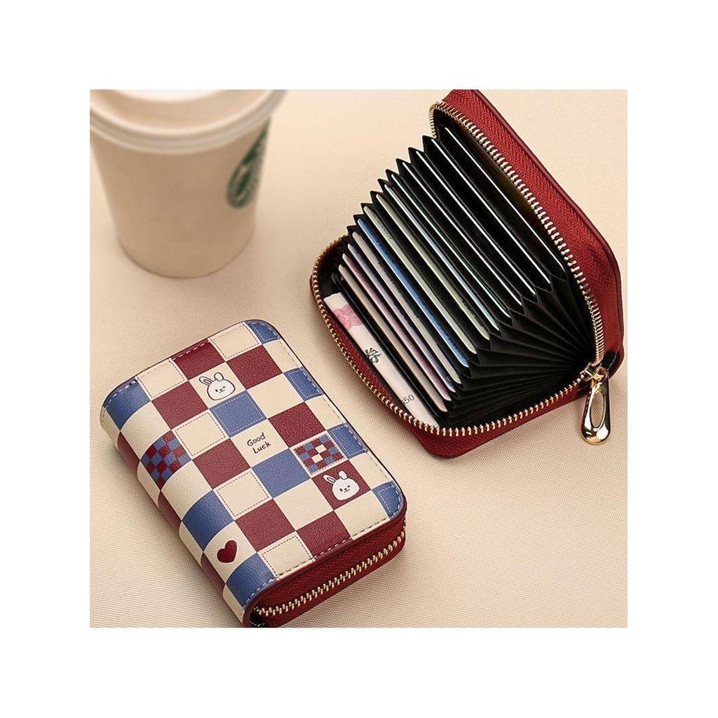 กระเป๋าตัง cardholder ผู้ถือบัตรสําหรับสุภาพสตรี 2025 สไตล์ใหม่ Anti-theft Swip ID กระเป๋าเก็บขนาดเล