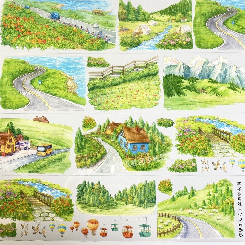 คู่มือ Sub-Packing เทป a945 ดู Aletai Tube Creation Club วัสดุ PET โบราณคู่มือเคสโทรศัพท์สติกเกอร์ - รูปที่ 3