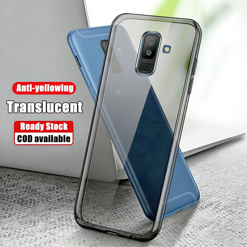 สําหรับ Samsung Galaxy J8 2018 6.0 นิ้ว SM-J810F J810G J810Y J810GF J810M Slim Fit คริสตัลใสยืดหยุ่น