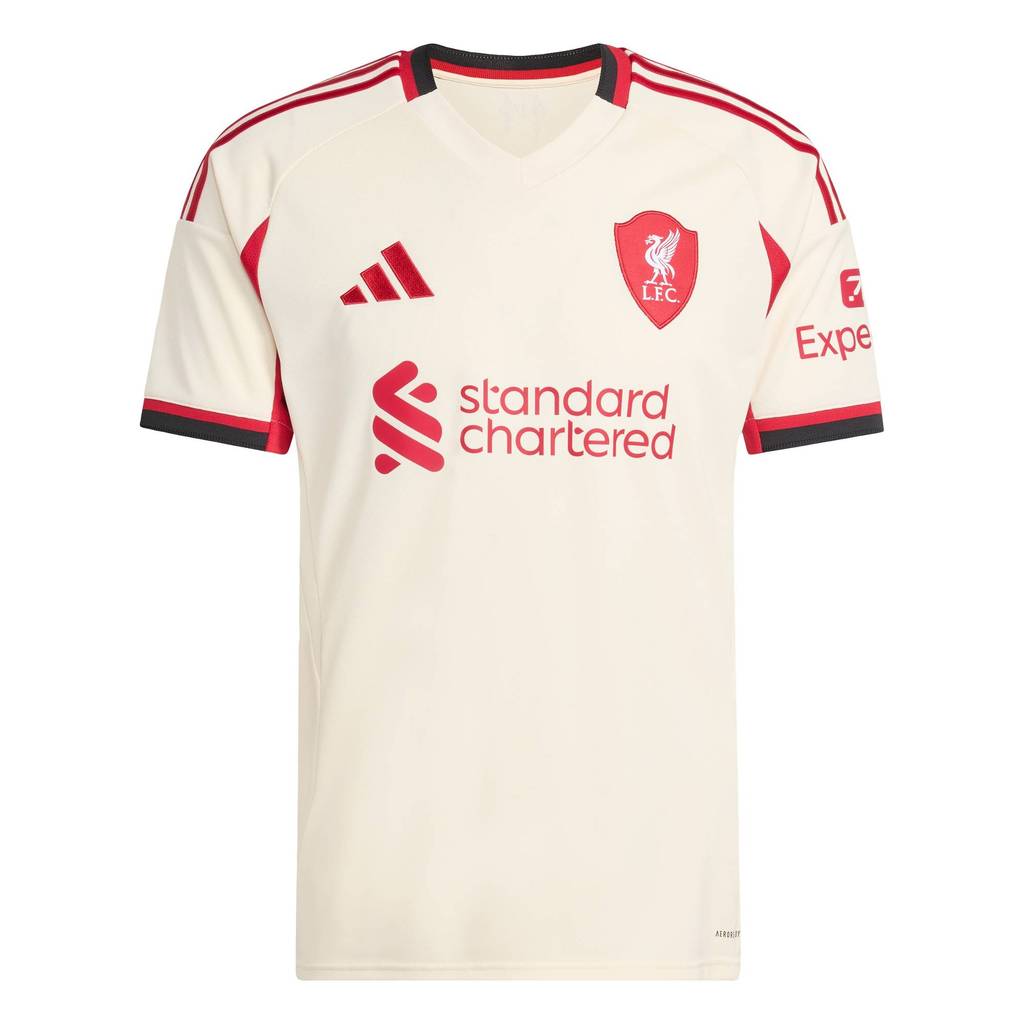 adidas ฟุตบอล เสื้อฟุตบอลชุดเยือน Liverpool 25/26 ผู้ชาย สีขาว JV6487 - รูปที่ 5