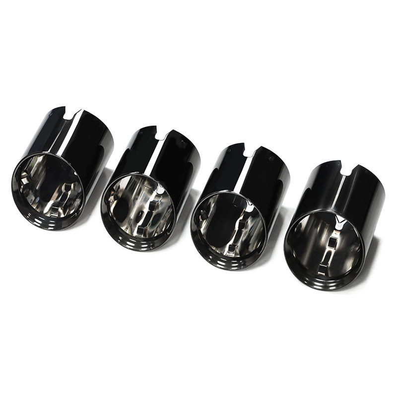 ใหม่ SYPES 4 ชิ้นสีดําสแตนเลสท่อไอเสียปลายท่อไอเสียท่อไอเสียท่อไอเสียระบบไอเสียสําหรับ Bmw Original 