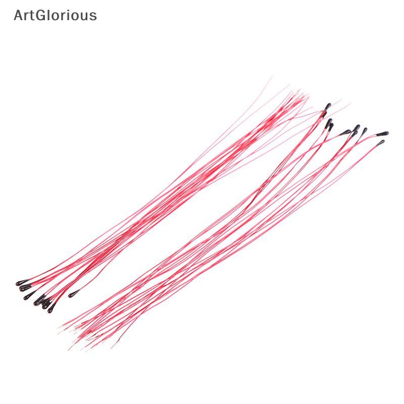 Art 10PCS NTC Thermistor ตัวต้านทานความร้อน MF52B 10K 100K Probe สาย B3470 B3380 B3950 B3435 B 4250 