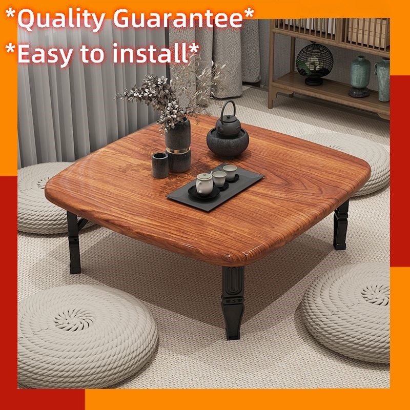 Household folding table coffee table dining table tatami table bed desk folding dining table small l