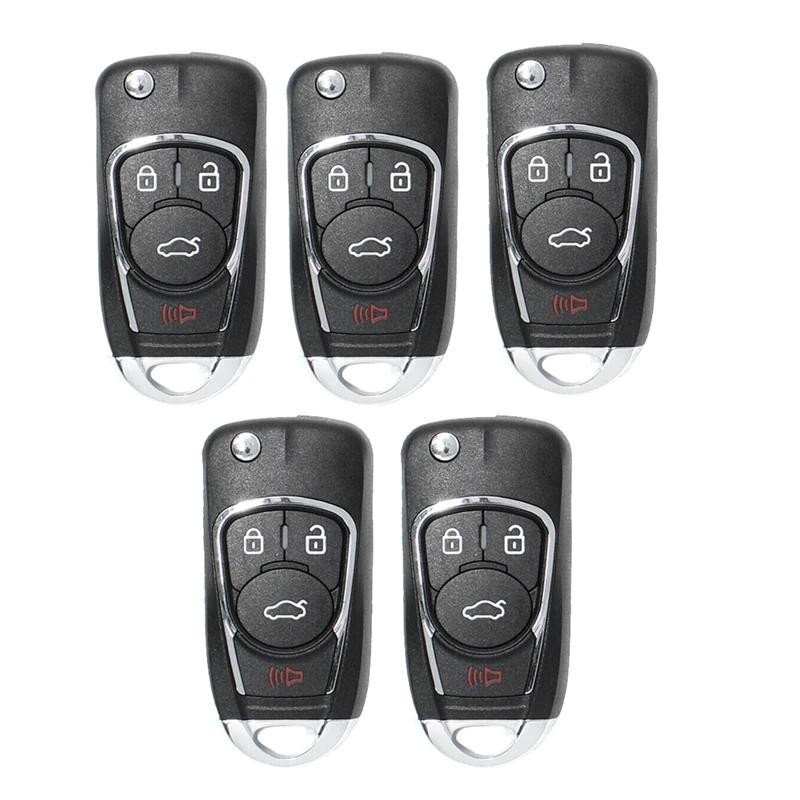 5 ชิ้น/ล็อตรถ Remote Key รถระยะไกลสมาร์ทคีย์ 4 ปุ่ม B-Series KD สําหรับ KD900 KD900 + URG200 KD-X2 M