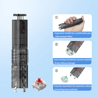 2 in 1 Hot Swap Switch Remover Puller และ Keycap Adjuster DIY เครื่องมือสําหรับ Fixing Mechanical Keyboard