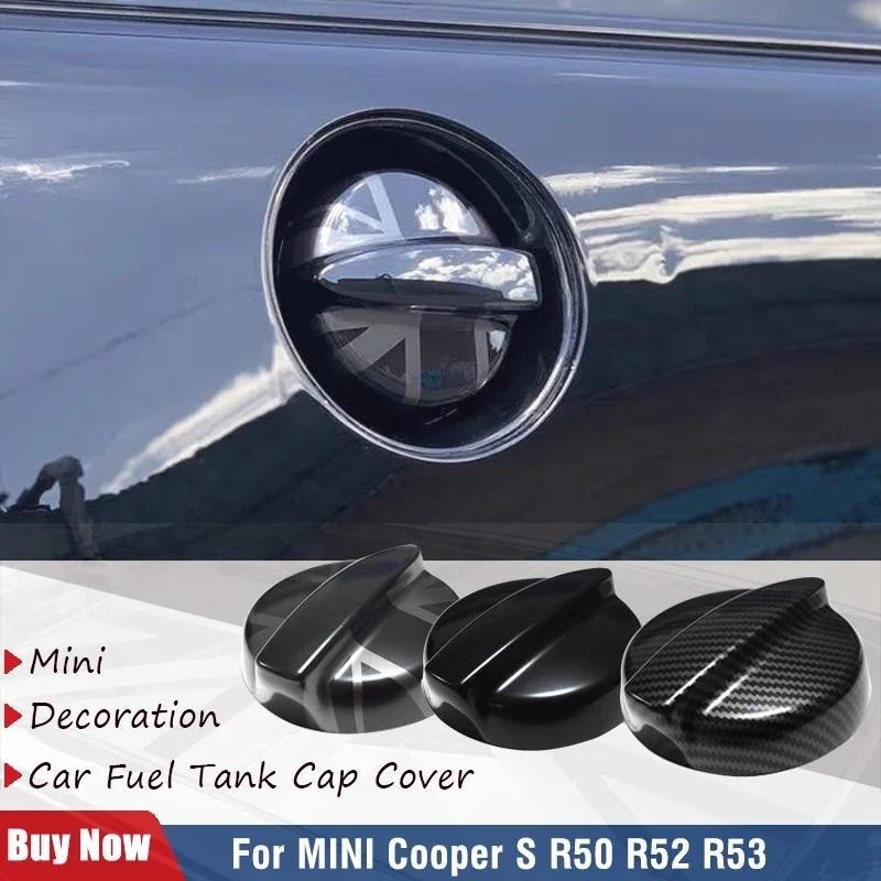 ยี่ห้อใหม่พลาสติกธงสีดําฝาครอบถังน้ํามันเชื้อเพลิงสไตล์สําหรับ MINI Cooper S JCW R50 R52 R53 (1 ชิ้น