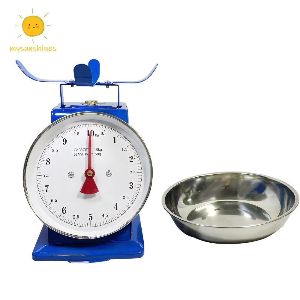 ❀ 10Kg Multifunctional Kitchen Scale ถาดที่ถอดออกได้สแตนเลส Scale Vintage Mechanical Kitchen Scale ส