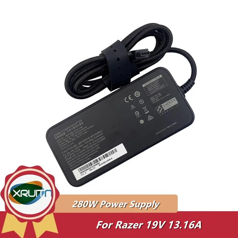 250W อะแดปเตอร์ AC RC30-0166 สําหรับ Razer Blade 2016 PRO 17.3 GTX 1080 RZ09-0166 19V 13.16A แล็ปท็อ