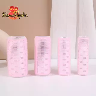 HomeHepler 4size Hair Rollers Hair Curlers Lazy Curler Hair Roller พร้อมแผ่นอลูมิเนียมใหม่