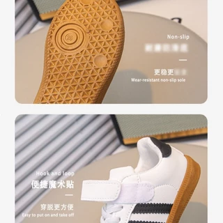 รองเท้าเด็กผู้ชาย สำหรับวิ่งเล่น รุ่นคลาสสิก พื้นนุ่ม สีขาว-เทา ไซส์ครบ 2025 ลดราคา ส่งฟรี 28-35