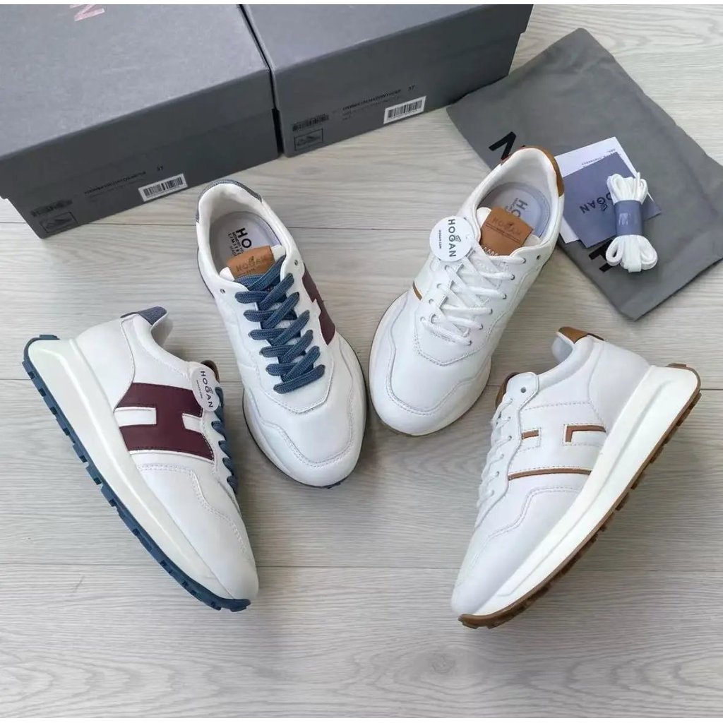 สติกเกอร์ฉลากสุภาพสตรี รองเท้าผ้าใบ Low-Top หนาSoled ขนาดเล็ก เคาน์เตอร์บรรจุภัณฑ์ครบชุด Hoga Hogage