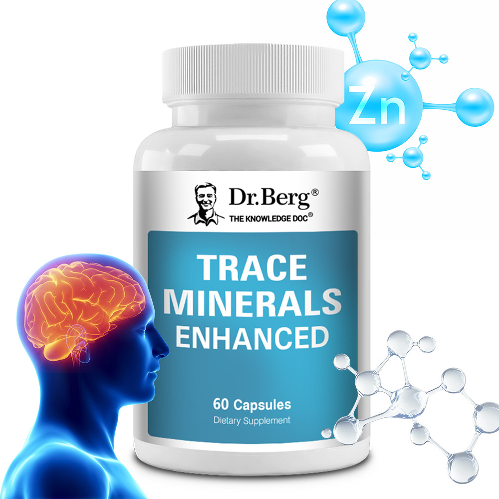 Dr. Berg Trace Minerals Enhanced 60 แคปซูล แร่ธาตุคีเลต ดูดซึมง่าย บำรุงสุขภาพทั่วไป