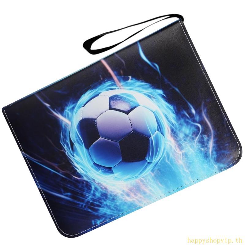 HSV Football Trading Card Book 400 กระเป๋าสําหรับสะสมการ์ดสะสมผู้ถือบัตรฟุตบอล Organizer พร้อมสายคล้