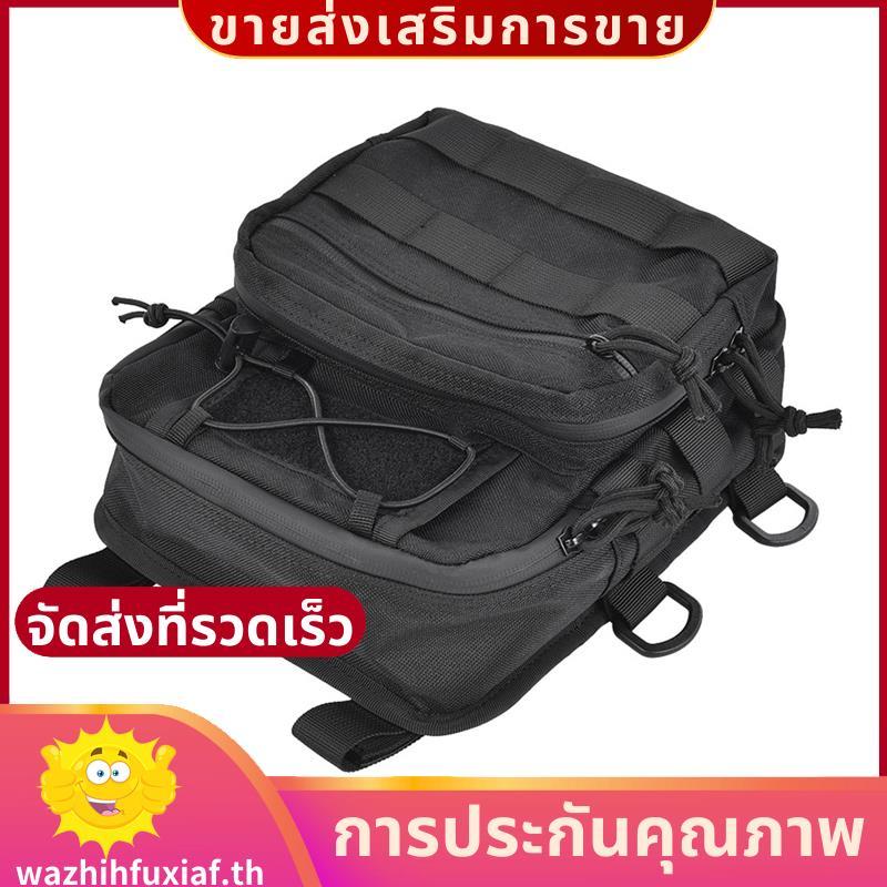 กระเป๋าแฮนด์กระเป๋าเก็บของ Universal Motorcycle Bar T-Bar Handle Bag สําหรับ Softail Dyna Sportster .wazhihfuxiafth