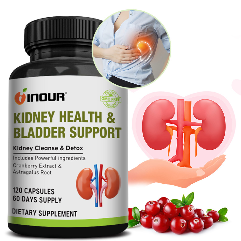 INOUR Kidney & Bladder Support อาหารเสริมบำรุงไตและกระเพาะปัสสาวะ  ผสมแครนเบอร์รี่