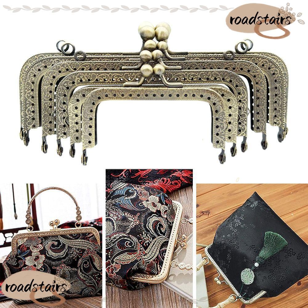 ROADSTAIRS Purse Frame Kiss Clasp, Vintage Bag Hardware Purse Frame, Mini Metal Purse Frame Handle B