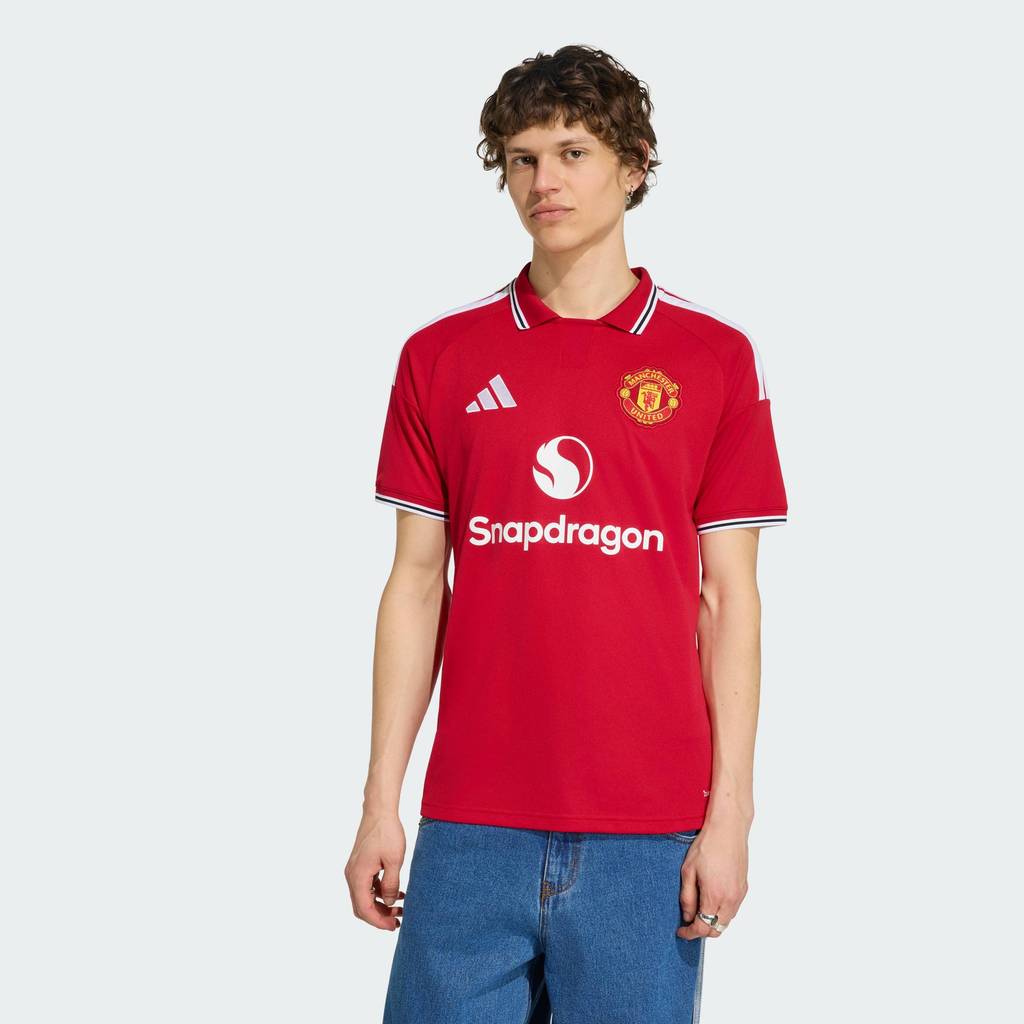 adidas ฟุตบอล เสื้อฟุตบอลชุดเหย้า Manchester United 26/27 ผู้ชาย สีแดง KA6871
