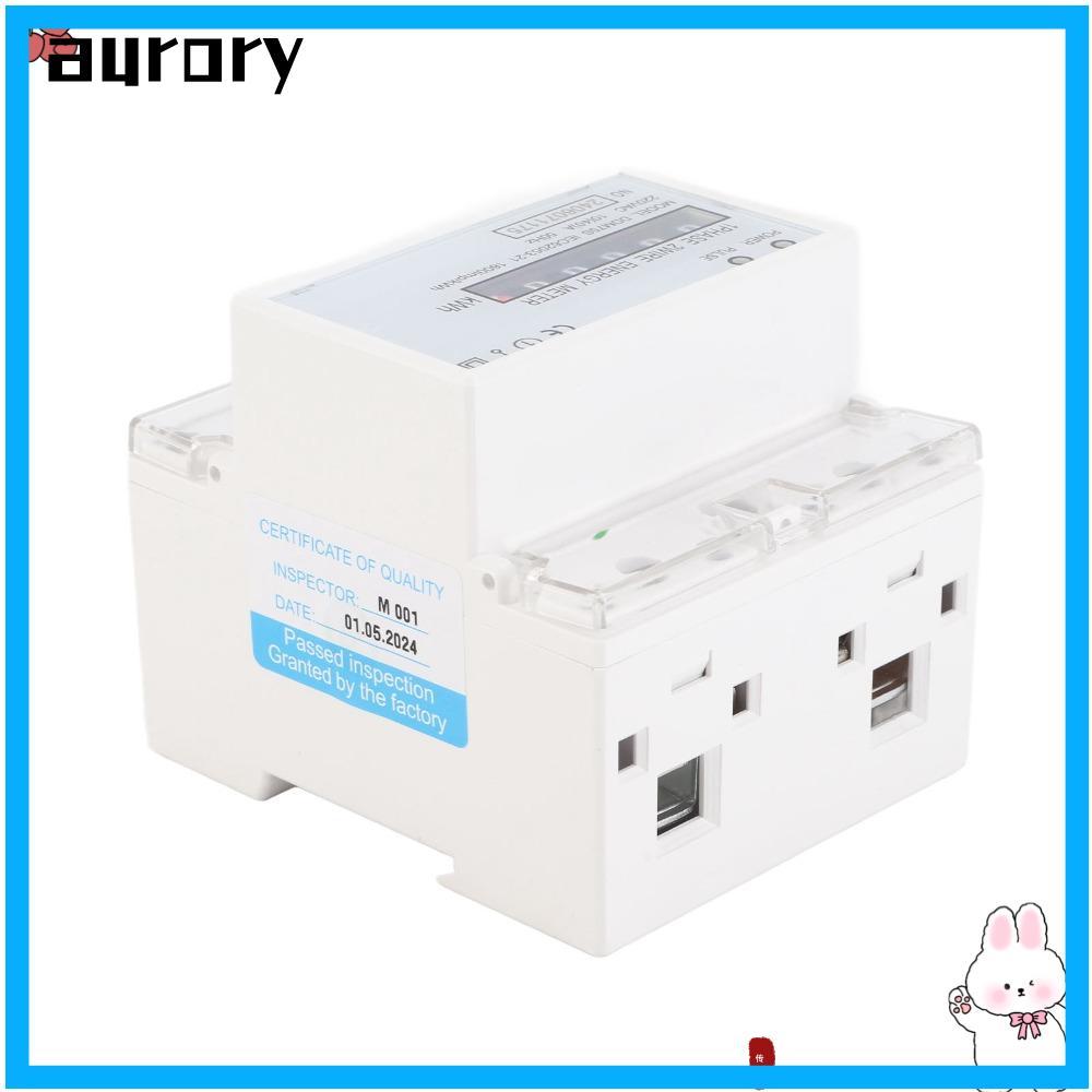 AURORY KWh Meter,เฟสเดียว 4P 10-40A มิเตอร์ไฟฟ้า,ดิจิตอล DDM75S อิเล็กทรอนิกส์ KWh Meter ระบบไฟฟ้า