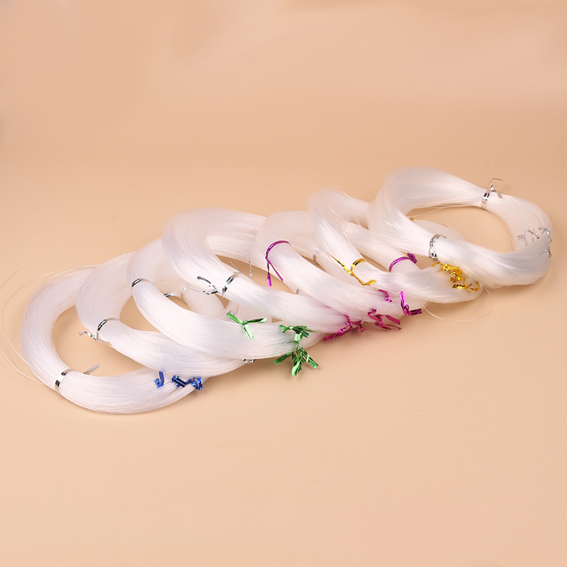 จํานวนมากสายตกปลา Anti-Bite ด้ายยางตกปลาสายโปร่งใส Strong ตกปลาจํานวนมาก Handmade diy ลวด WQBR