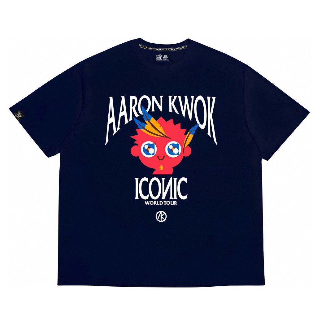 [มีสินค้า] เสื้อยืดสินค้าคอนเสิร์ต ICONIC ของ Aaron Kwok, เสื้อผ้าแขนสั้นสำหรับฤดูร้อนแบบยูนิเซ็กส์,