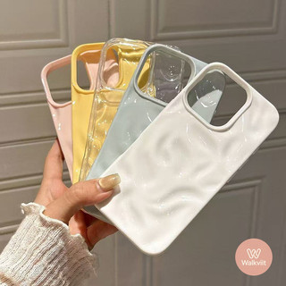 [✅คุ้มค่าที่สุด] เคสไอโฟน iPhone 17 11 13 15 12 16 14 Pro Max 16 15 14Plus เคสผิวริ้วสีพาสเทลสไตล์มินิมอลแฟชั่น