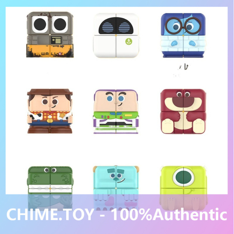 P POPMART POPMART Disney Pixar POP CUBE CUBIEC Series Rubiks CUBE Mystery Box ของขวัญเล่นอินเทรนด์