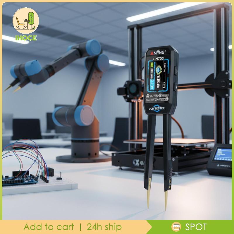 [Ihoce] Digital Lcr Meter Lcr Meter อุปกรณ์วัดมือถือ Precision High Performance วัดความจุน้ําหนักเบา