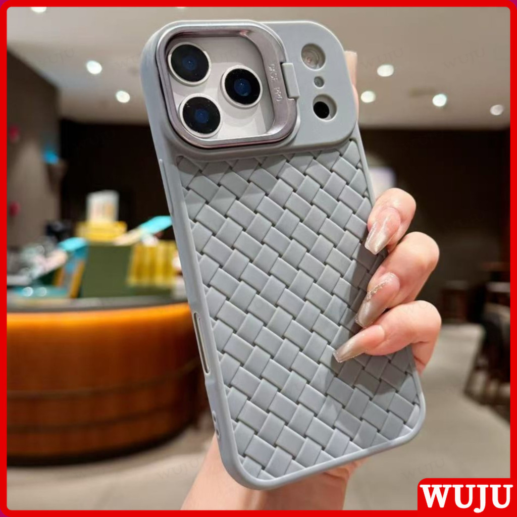 WUJU พรีเมี่ยมทอ Texture Case ใช้งานร่วมกับ IPhone 17 16 15 14 13 12 11 Pro Max, ที่ได้รับการปรับปรุง Anti-Slip Grip, Shock-Absorbing TPU กันชน