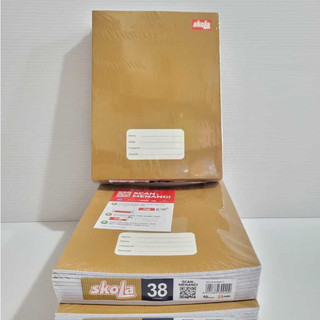 Buku Tulis SKOLA Kraft SIDU 38 Lembar / 58 Lembar Cover Coklat Per pack isi 10buku