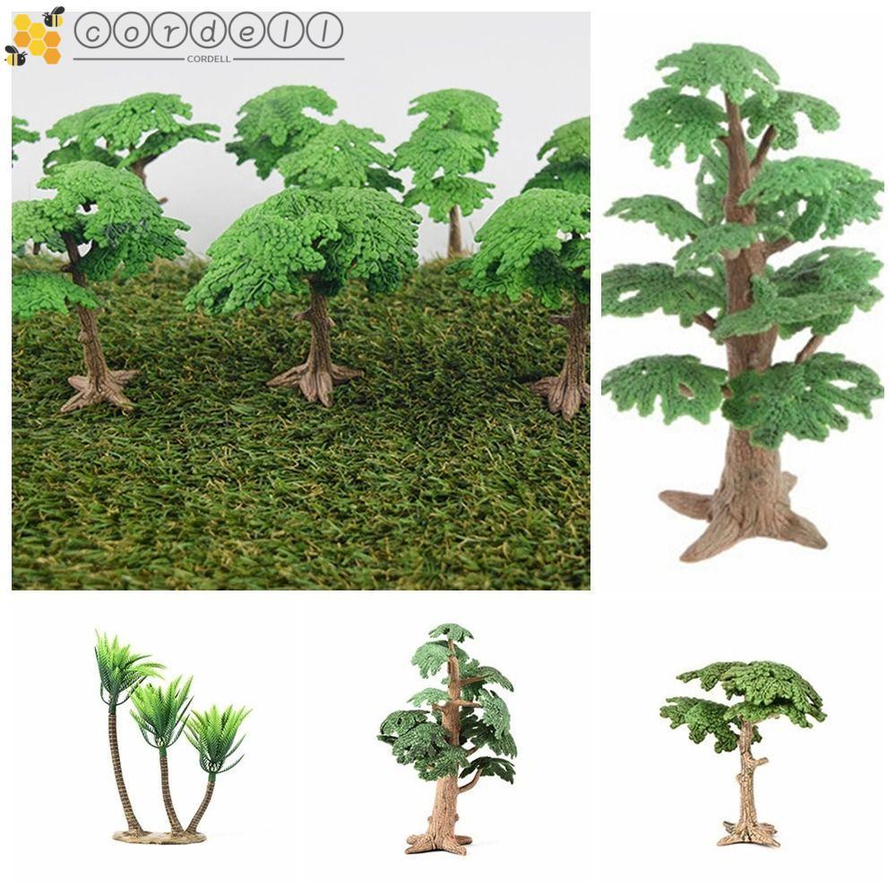 CORDELL จําลอง Cypress, Mini Pine Trees Coconut Tree, พืชนิเวศวิทยาพลาสติก Vivid Cypress ภูมิทัศน์ต้