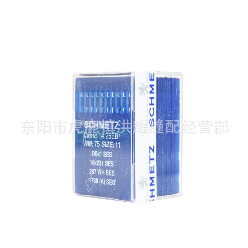 เข็มอุตสาหกรรม * รถรางแบนจักรเย็บผ้าแบนจักรเย็บผ้าจักรเย็บผ้า1เข็มชเมตซ์เข็มแบนรถเครื่องสิงโตสีฟ้าฐา